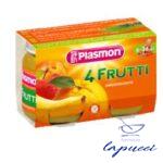 PLASMON OMOGENEIZZATO 4 FRUTTI 6 X 104 G